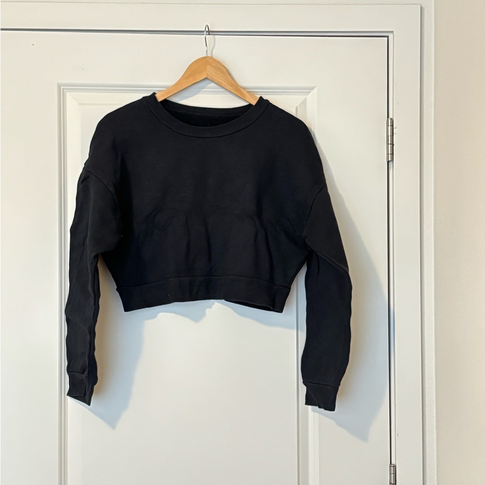 Reformation 100% Cotton Cropped Sweatshirt